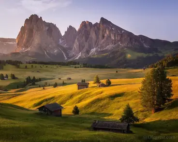 The Dolomites alps, plateau Alpe di Siusi @olegrest