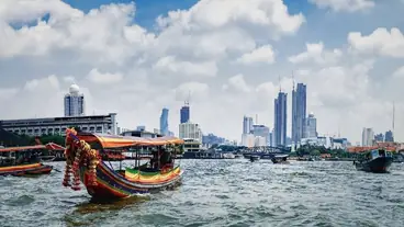 Bangkok River taxi on Chao Phraya River