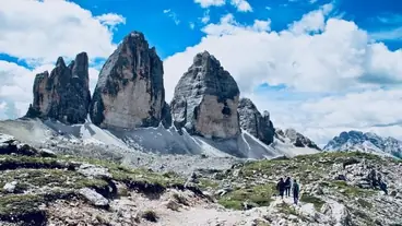 Tre Cime (Tre-Chime) mountain peaks