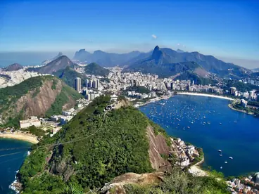 The view from Sugarloaf in Rio